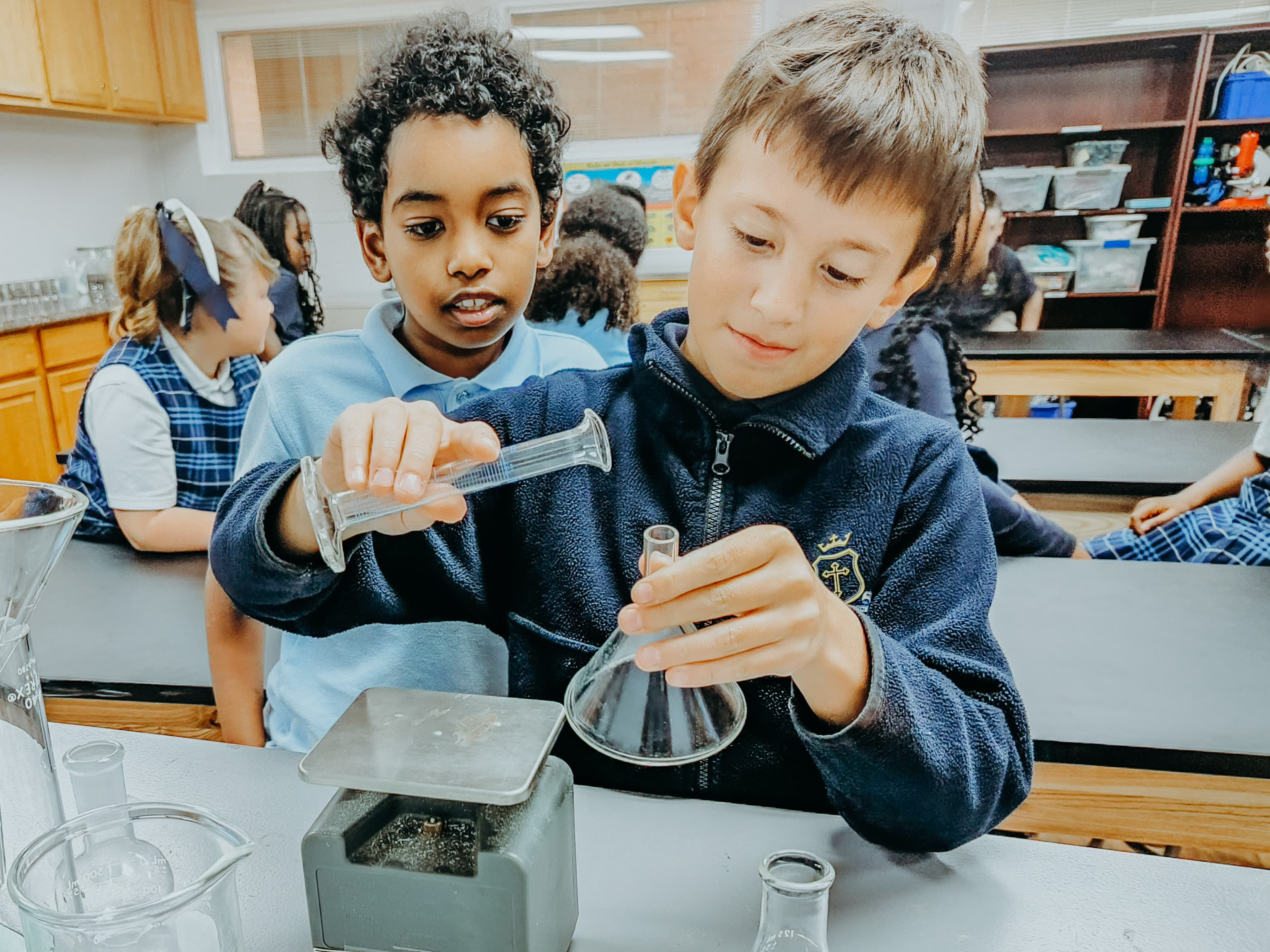 Students engaged in academic learning at Word of Life Christian Academy